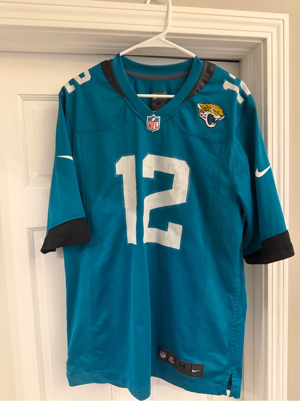 Nike Jacksonville Jaguars Teal #12 Travis Hunter Men’s Football Jersey